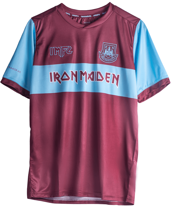 Camisa oficial Umbro West Ham edição Iron Maiden